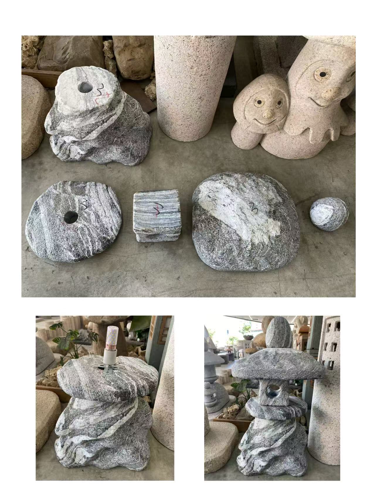 石燈籠未點燈時作為庭園景觀元素